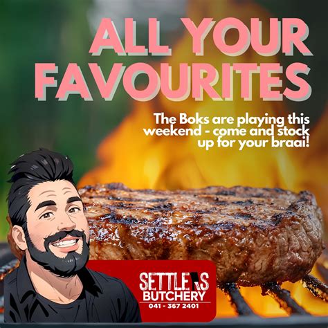 SettlersButchery - 🔥😃 The Boks are playing this weekend - come and