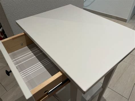 Ikea Hemnes Ablagetisch Weiss Gebeizt 46x35 Cm Kaufen Auf Ricardo