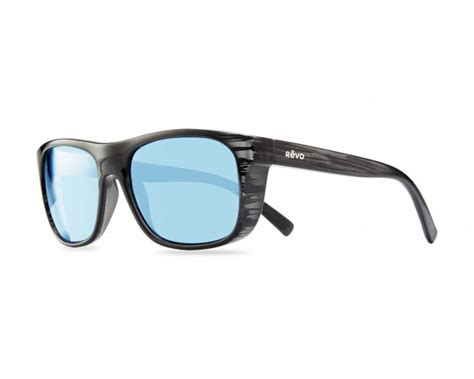 Revo Lukee Black Woodgrain Blue Water Serilium Polarized Re1020 01 Bl