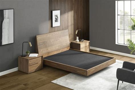 Joseph Bed Walnut With 2 Bedside Tables Castlery