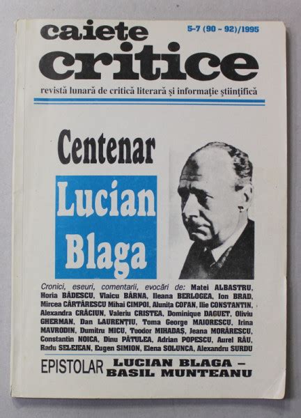 CAIETE CRITICE REVISTA LUNARA DE CRITICA LITERARA SI INFORMATIE