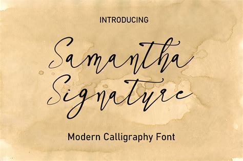 Samantha Signature Font Available Free Download In 2022 Signature