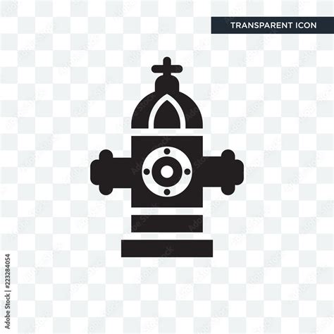 Fire Hydrant Vector Icon Isolated On Transparent Background Fire