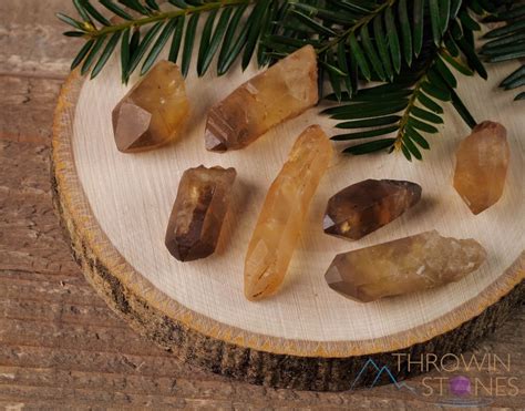 All Natural Citrine Crystal Raw Stones Natural Gemstones Crystals Pc