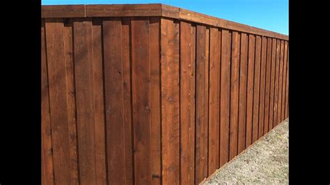 Tall Western Red Cedar Board On Board Fence Lewisville Texas Youtube