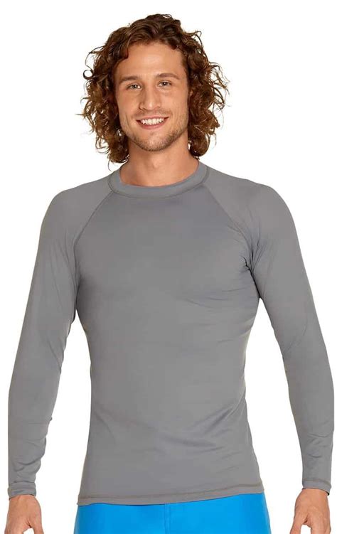 Rash Guard Long Sleeve Grey Wet Effect Inc