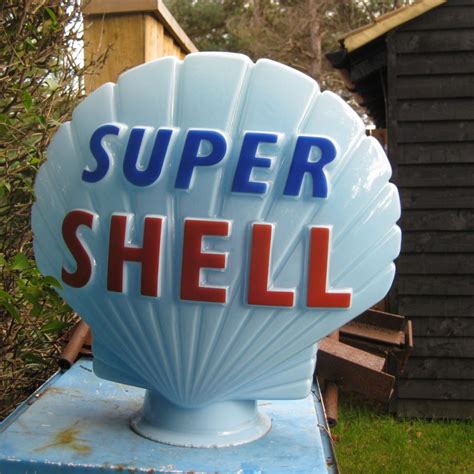 Super Shell Blue Petrol Globe By Hailware Dated Ebe Auto