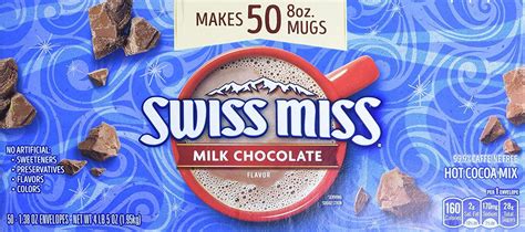 Swiss Miss Milk Chocolate Hot Cocoa Mix Packets 50 Ct 69 Ounce Pack Of 1 980129574