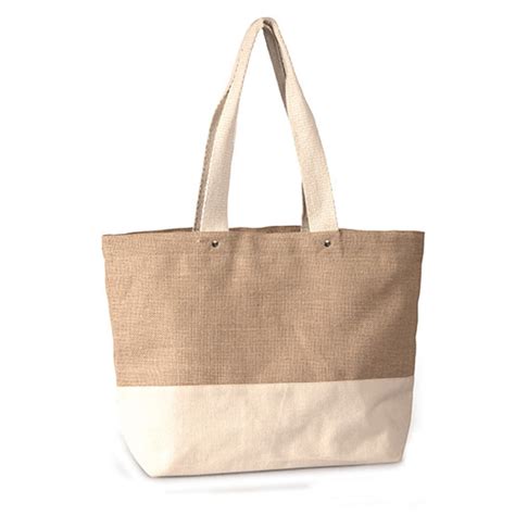 Cotton Canvas Jute Tote Bag J South By Sea