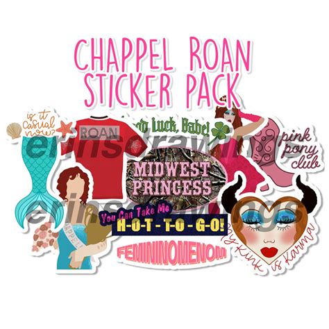 Chappell Roan Sticker Pack Etsy