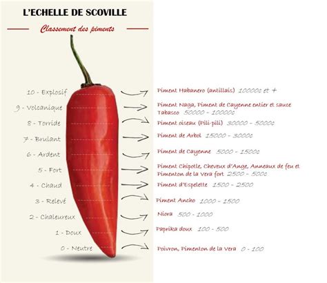 Echelle De Scoville Classement Des Piments Les Recettes D Pices Du