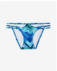 Women S Blue Bikini Pants From Express Lookastic