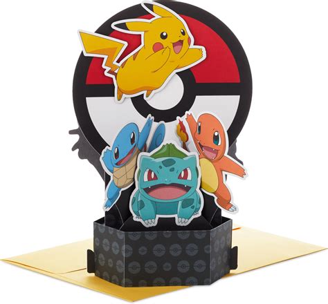 Hallmark Pop Up Birthday Card for Kids Pokémon Paper Wonder 3D Card