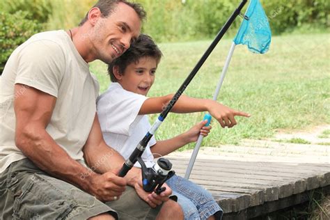 Father and son fishing — Stock Photo © photography33 #8339980