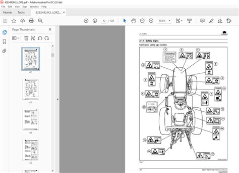 Massey Ferguson Eu Tractor Mf4600 Series Tractors 4608 4609 4610 Service Manual Pdf Download