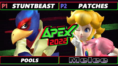 Apex 2022 Stuntbeast Falco Vs Patches Peach SSBM Melee