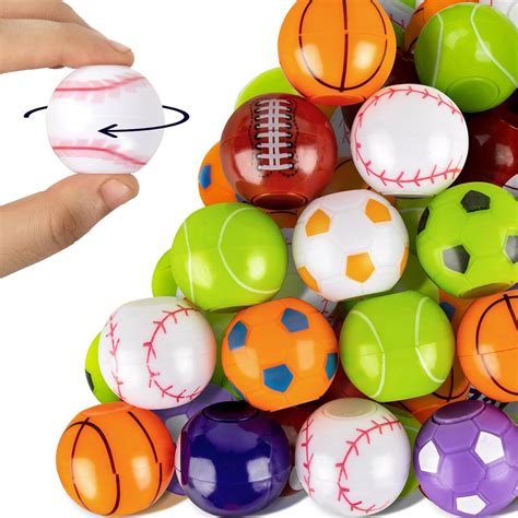 36pcs Mini Fidget Spinner Balls Colorful Sports Balls With