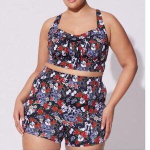 Torrid Swim Torrid Nwt Retro Wireless Ruched Cups Bikini Top And Bottom Set Poshmark