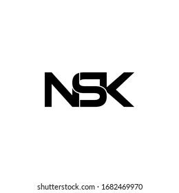 Nsk Letter Original Monogram Logo Design Stock Vector (Royalty Free) 1682469970 | Shutterstock