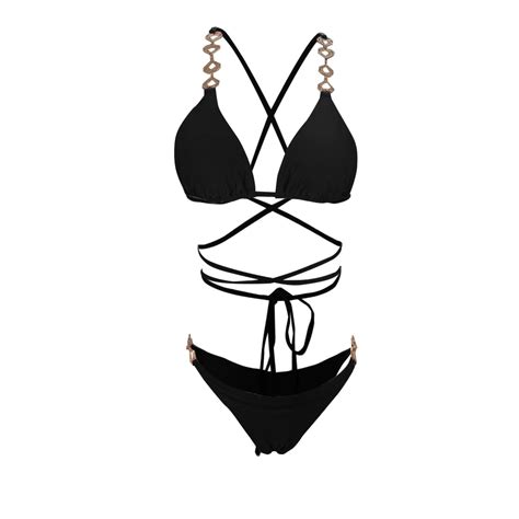 Women Two Piece Swimsuit Sexy Swimwear Halter String Triangle Bikini