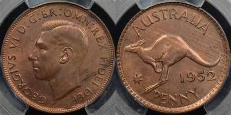 Australia 1959 Penny Extremely Fine The Purple Penny