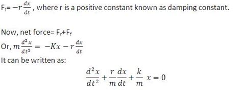 Free Damped and Forced Oscillations | OurSelfStudy