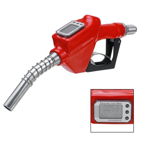 Automatic Stopped 3/4" Fuel Dispenser Gasoline Nozzle 1" Digital Flow Meter for Gas Station ...