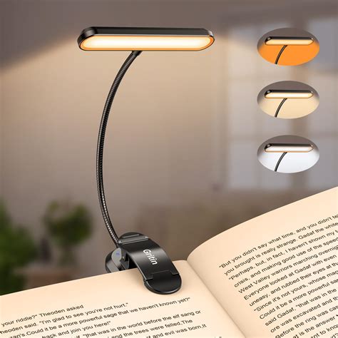 Gritin Reading Lamp Book Clamp With Leds Book Lamp With Colour