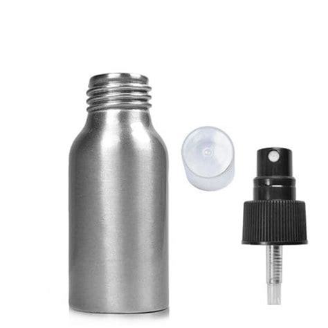 50ml Brushed Aluminium Spray Bottle Luxury Packaging Ampulla Ltd