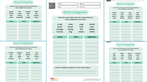 Sort Words Into Categories Worksheets For Kids Kidpid