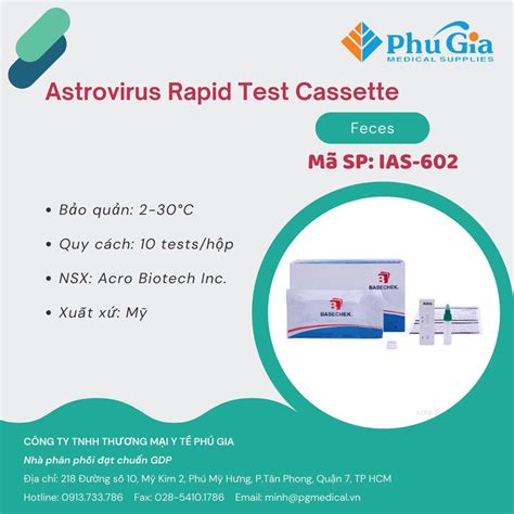 Astrovirus Rapid Test Cassette Feces Ph Gia Trading