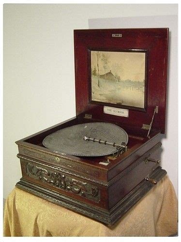 Wonderful Olympia Antique Disc Music Box Music Boxes Box And Antique