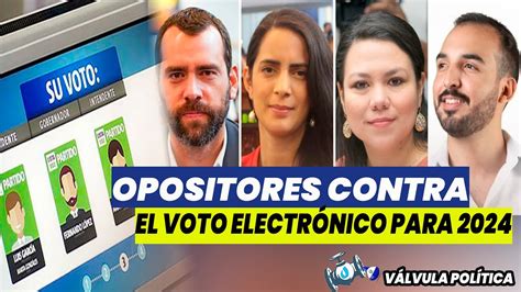 A Castigarlos As Se Expresaron Los Opositores Al Voto Electronico