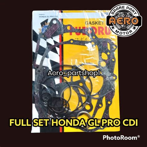 Jual Paking Gasket Fullset Full Set Fulset Motor HONDA GL PRO CDI Merk