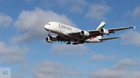 Emirates A Arrival At Christchurch Airport July Ek