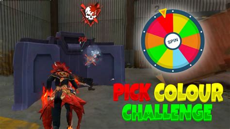 Can You Win With The Wrong Colour Free Fire Pick Colour Challenge