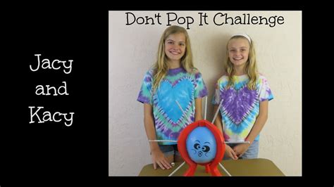 Dont Pop It Challenge With A Surprise Jacy And Kacy Youtube