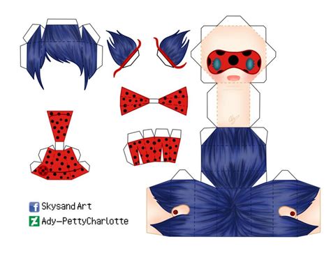 Ladybug Papercraft By Ady PettyCharlotte Deviantart On