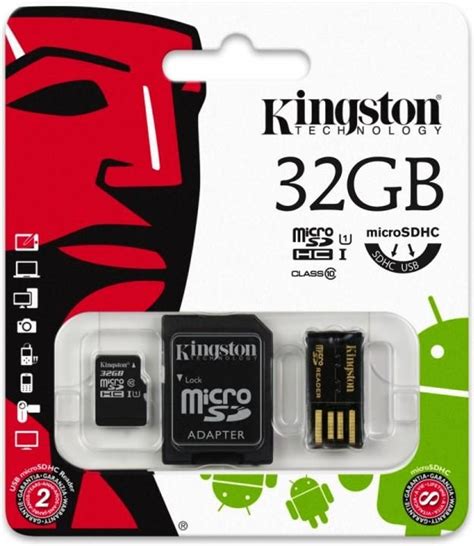 Karta pamięci do aparatu Kingston MicroSDHC 32Gb Class 10 Adapter