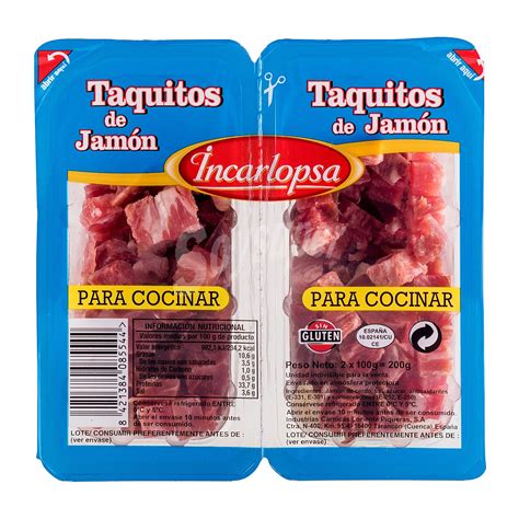 Incarlopsa Taquitos de jamón 2 paquetes x 100 g