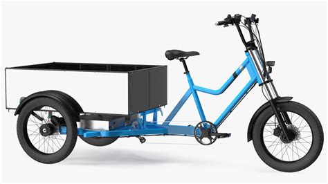 Commercial Grade Electric Trike With Truck Bed Rigged D Model