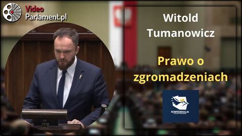 Witold Tumanowicz Prawo O Zgromadzeniach YouTube