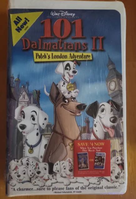 DISNEYS 101 DALMATIANS II Patchs London Adventure VHS Video Tape