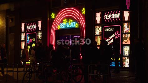 Sex Palace Peep Show In The Red Light District Amsterdam Netherlands