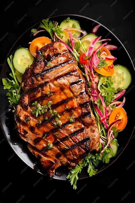 Premium Photo | Grilled Steak Stages Culinary Evolution on BBQ