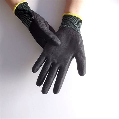 Safety Pu Coated Cut Resistant Working Gloves For Construction China