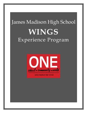 Fillable Online Fillable Online Wings James Madison High School