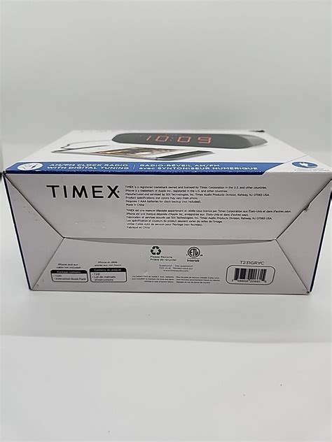 Timex T Gry Dual Alarm Line In Ready Radio With Digital Tuning Free