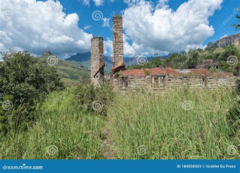 Parte Das Ruínas Do Hotel Natural Real Histórico Imagem de Stock