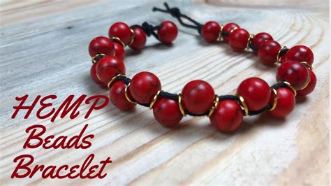 Easy Way To Make Hemp Bracelet Beads Bracelet Youtube